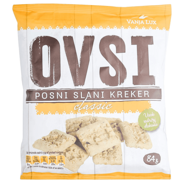 Krekeri OVSI posni slani classic 84g 0