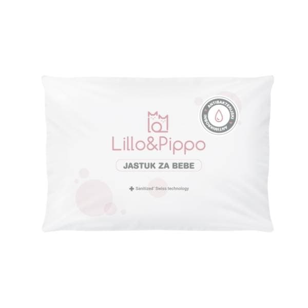 LILLO & PIPPO antibakterijski jastuk za bebe 40 x 60 cm 0