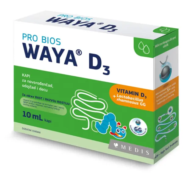 MEDIS Waya D3 probiotične kapi 10ml 0
