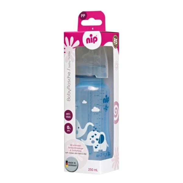 NIP Trendy Boy flašica 250ml plava i silikonska cucla (0-6m) 2