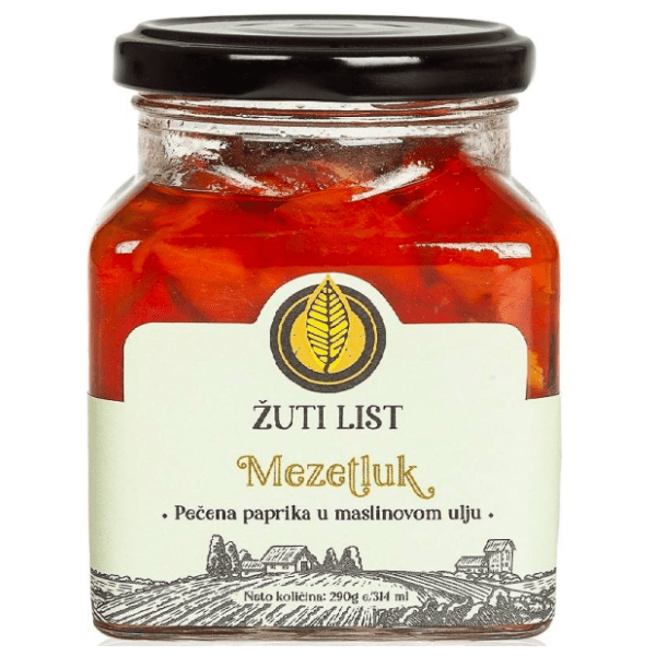 Paprika ŽUTI LIST mezetluk u maslinovom ulju 290g 0