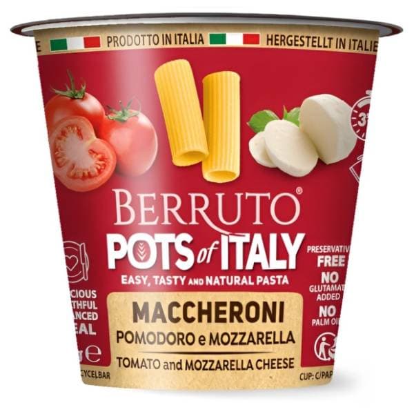 Pasta cup MACCHERONCINI paradajz mozzarela 70g 0