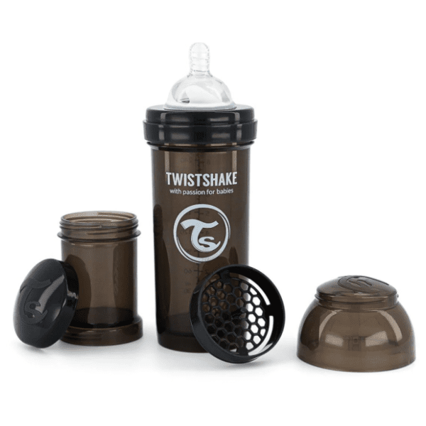 TWISTSHAKE Anti-colic flašica 260ml crna 0