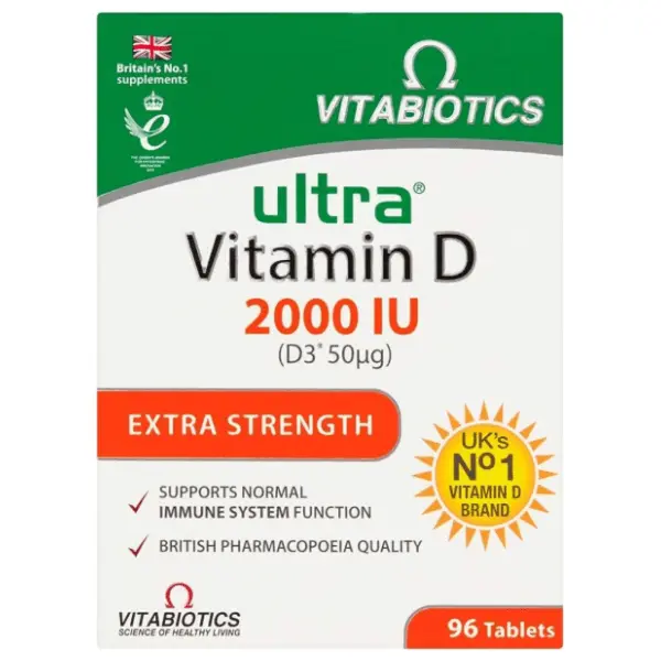 VITABIOTICS vitamin D ultra 2000 IU tablete 96kom 0