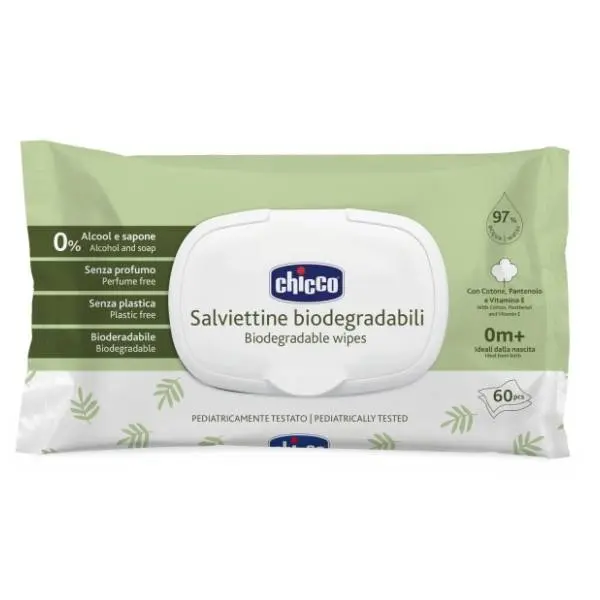 Vlažne maramice CHICCO biorazgradive 60kom 0