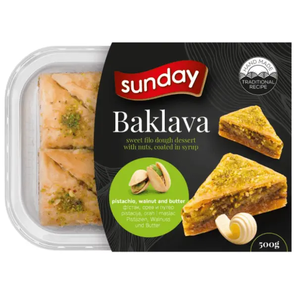 SUNDAY Baklava pistaći i puter 500g 0