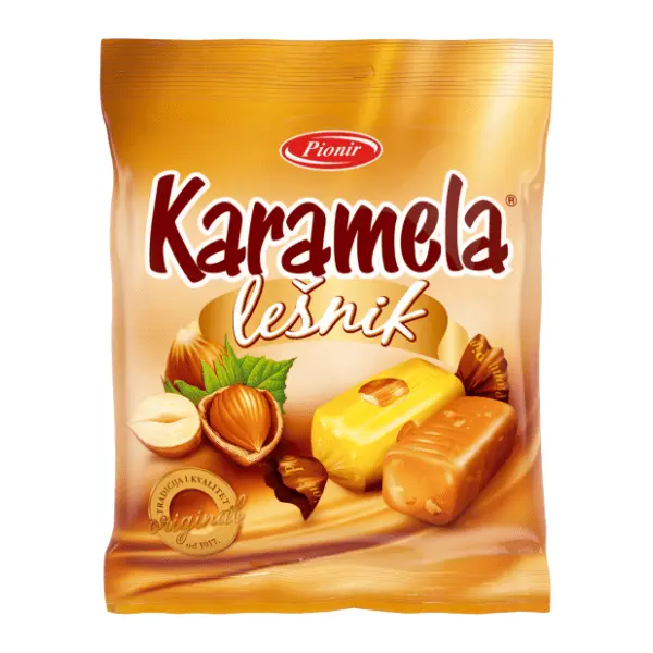 Bombone PIONIR karamela lešnik 100g 0