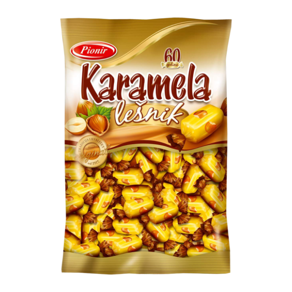 Bombone PIONIR karamela lešnik 800g 0