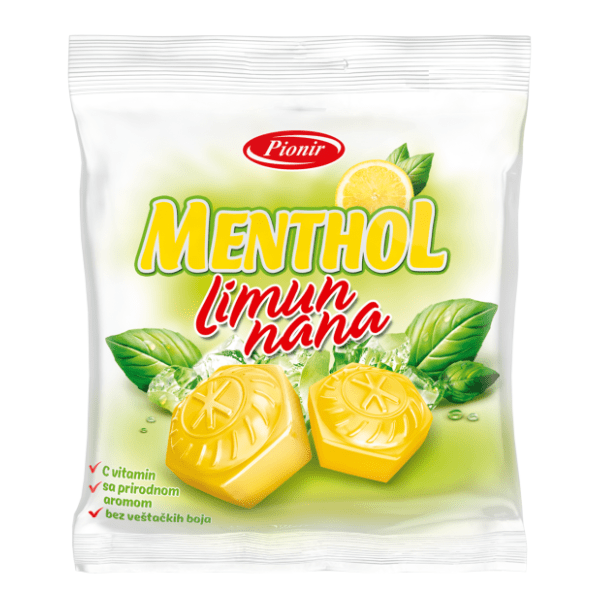 Bombone PIONIR mentol limun i nana 100g 0