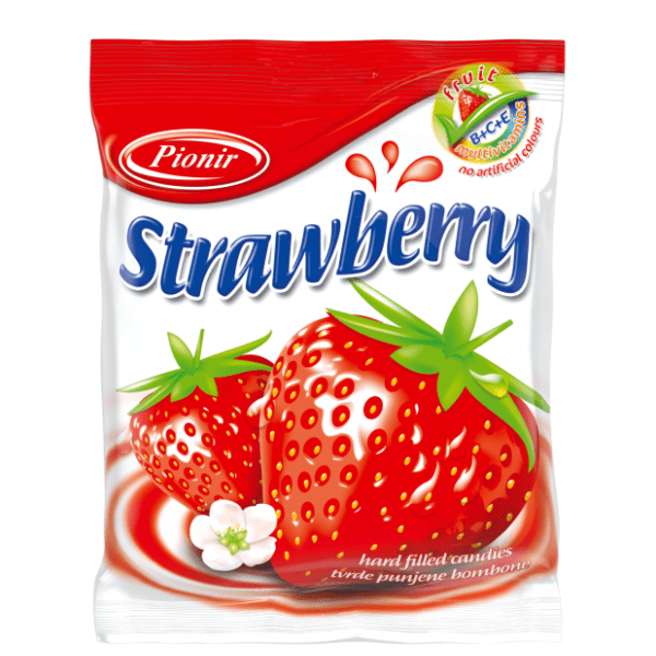 Bombone PIONIR Strawberry 100g 0