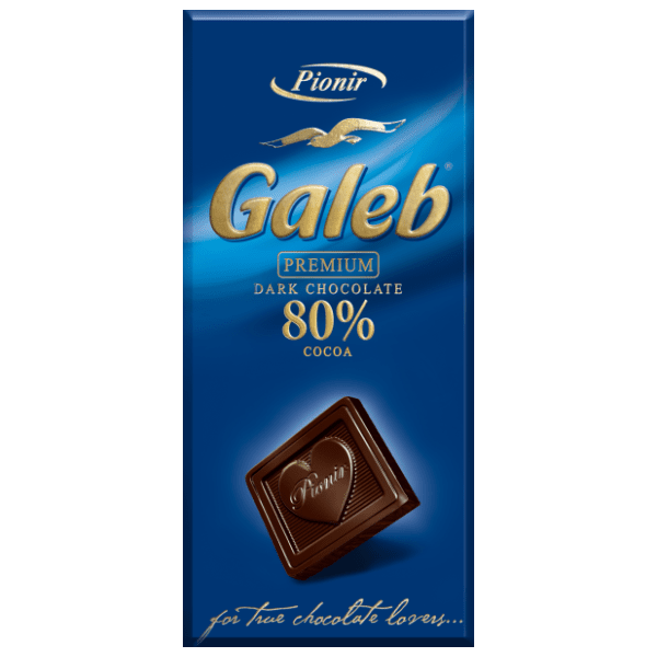 Čokolada PIONIR Galeb crna 80% 100g 0