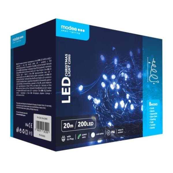 Lampice sa 200 LED dioda dnevno svetlo Musicman ML-C2005 0