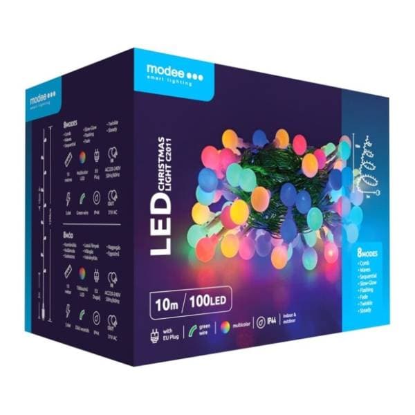 Lampice za jelku sa 100 višebojnih LED dioda Musicman ML-C2011 0