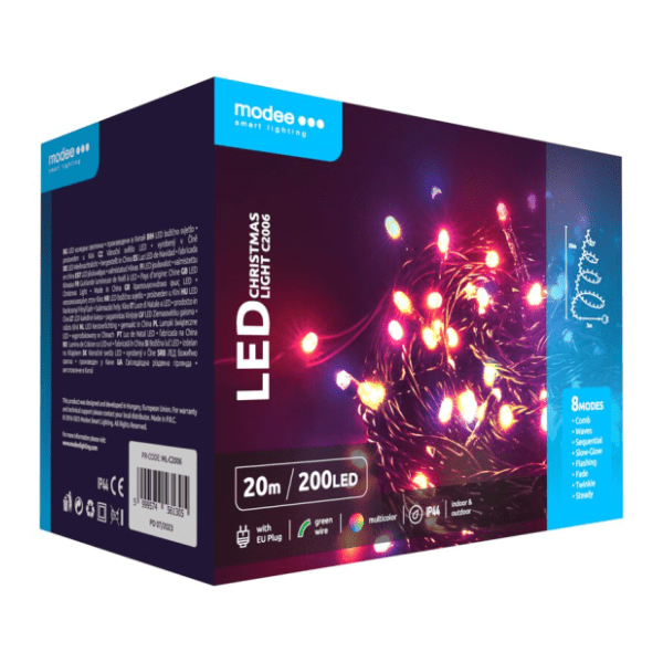 Lampice za jelku sa 200 višebojnih LED dioda Musicman ML-C2006 0