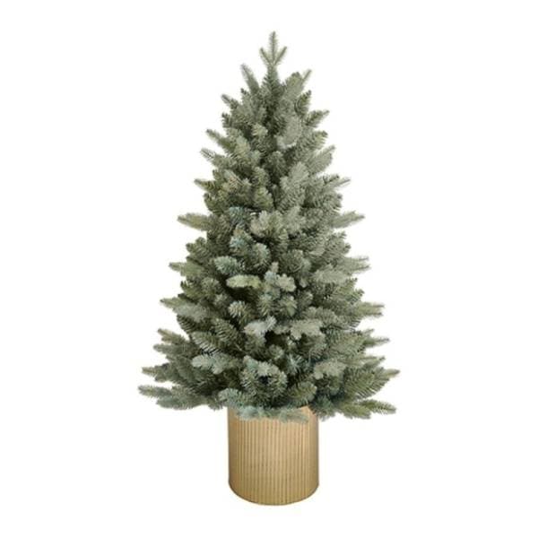 Novogodišnja jelka u metalnoj saksiji 150cm 0