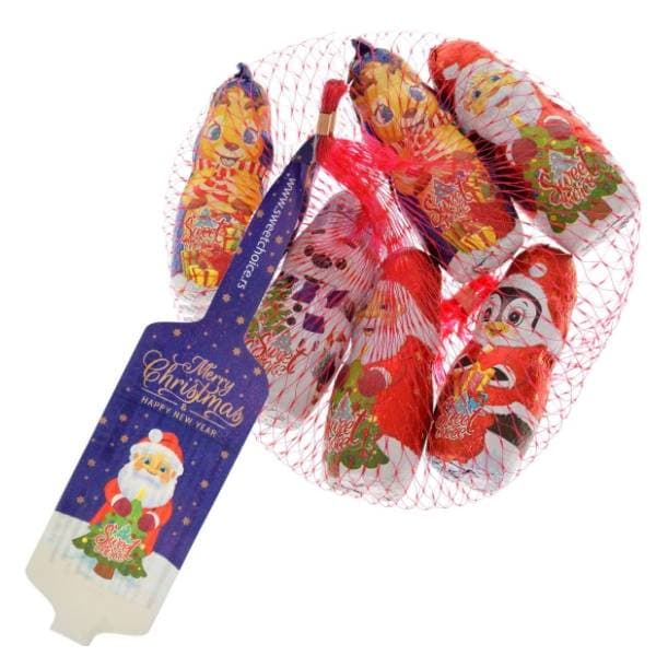 Novogodišnja mreža SWEET CHOICE čokoladne figure 60g 0