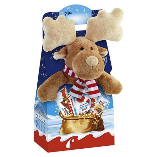 Novogodišnji paketić KINDER Maxi mix 133g + plišana igračka 0