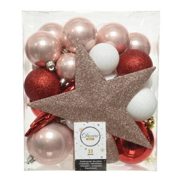 Novogodišnji ukras za jelku Decoris 029226 33kom 1