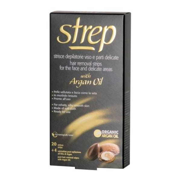 STREP depilacione trake za lice argan 20kom 0