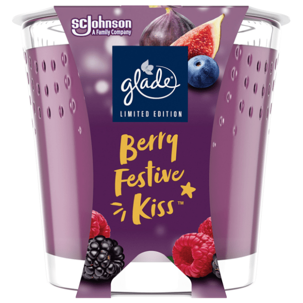 Sveća GLADE berry festive kiss 129g 0