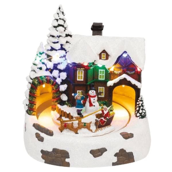 Svetleća LED diorama snežna koliba Home 0