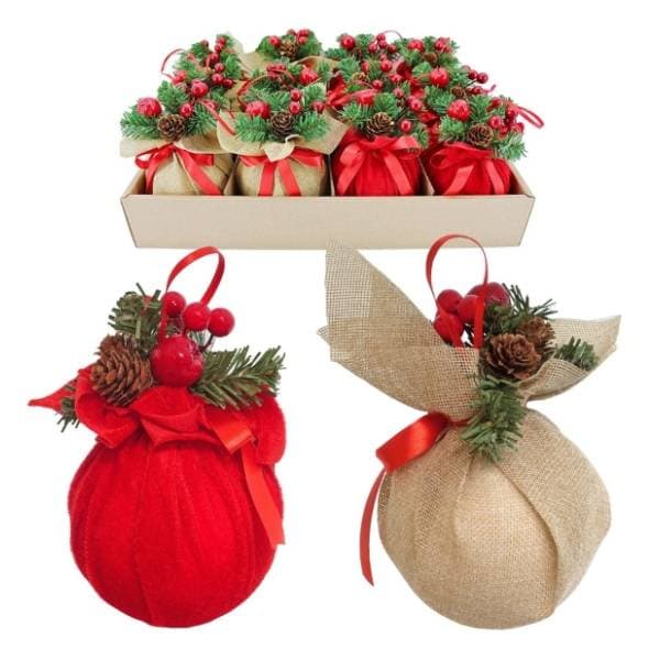 Ukras Božićna kuglica 10cm 41-129000 12kom 0