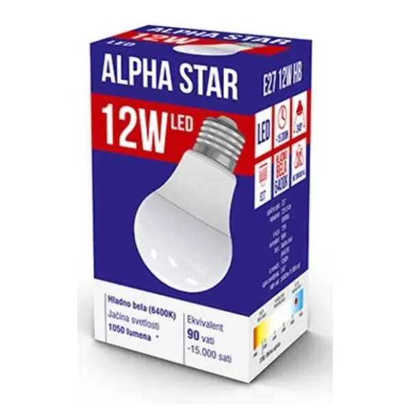 ALPHA STAR LED sijalica E27 12W 6400K 0