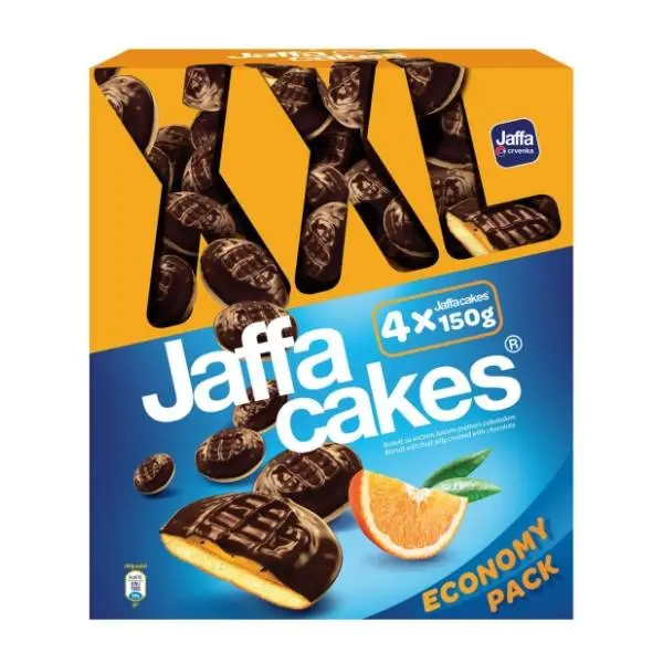 Biskvit JAFFA Cakes pomorandža XXL 4x150g 0