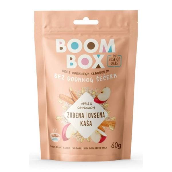BOOM BOX ovsena kaša jabuka cimet 60g 0