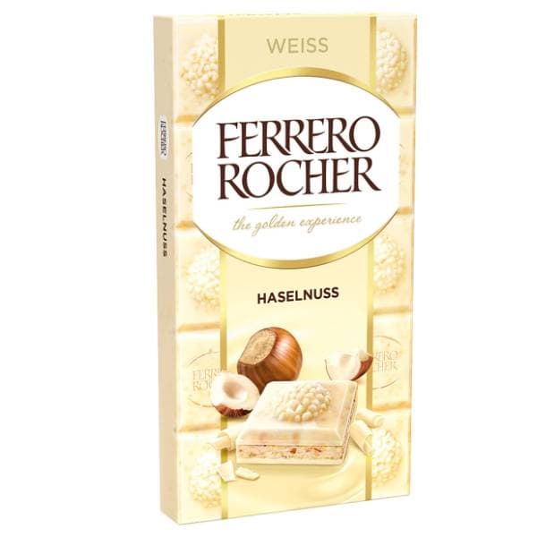 Čokolada FERRERO ROCHER bela lešnik 90g 0