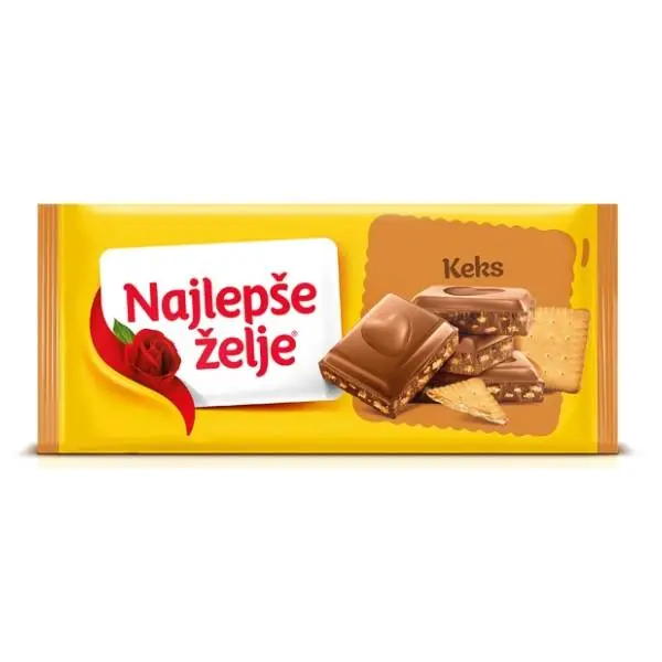 Čokolada ŠTARK Najlepše želje keks 170g 0