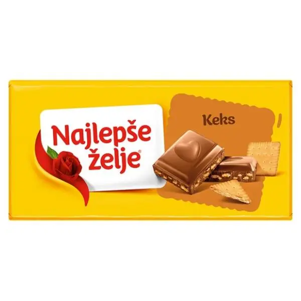 Čokolada ŠTARK Najlepše želje keks 85g 0