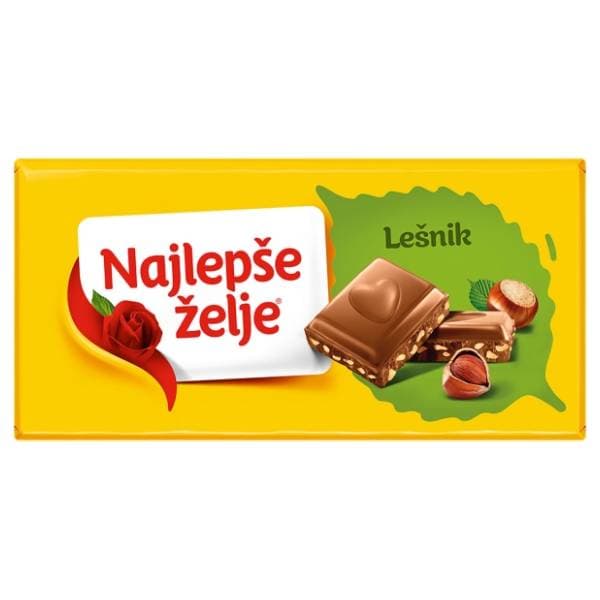 Čokolada ŠTARK Najlepše želje lešnik 90g 0