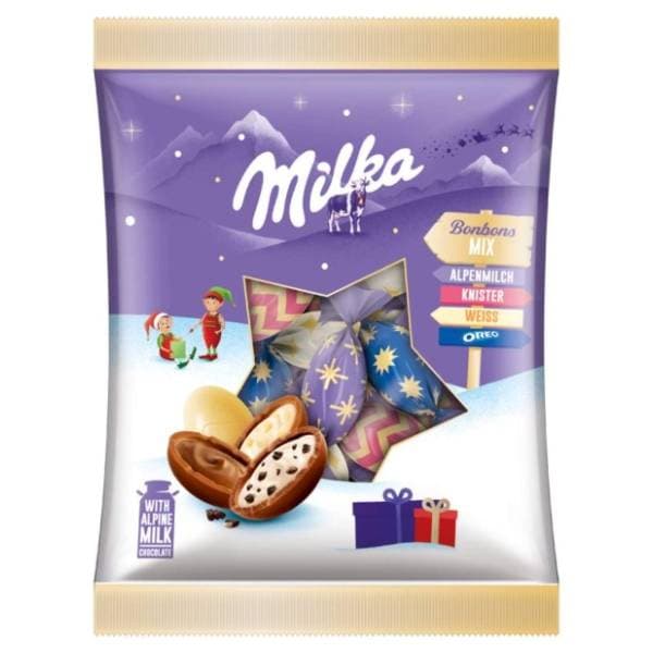 Čokoladne bombone MILKA Xmas 130g 0