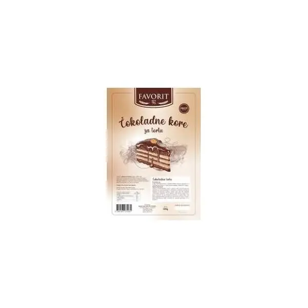 Čokoladne kore FAVORIT 470g 0
