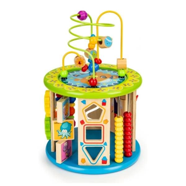 Drvena edukativna kocka sa igračkama ECO TOYS 0