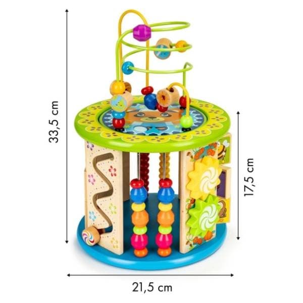 Drvena edukativna kocka sa igračkama ECO TOYS 1