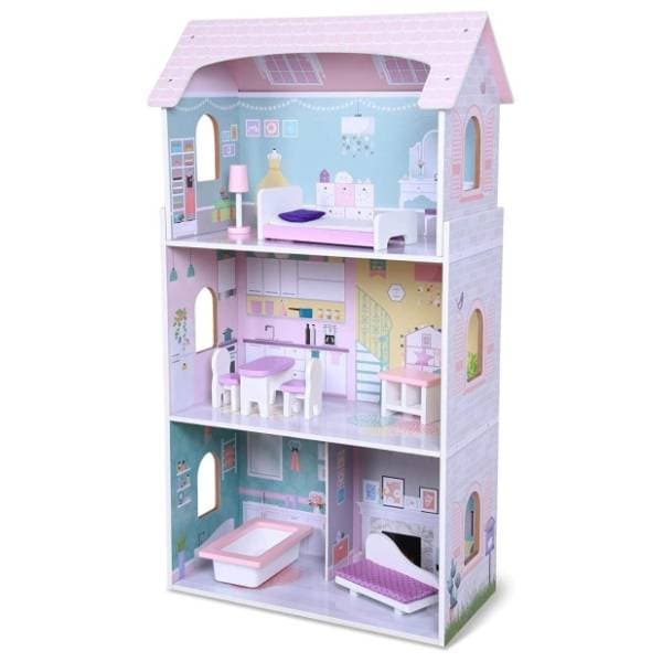 Drvena kućica za lutke Blueberry residence ECO TOYS 0
