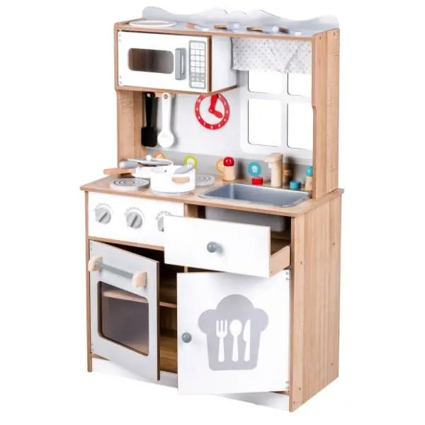 Drvena kuhinja sa kuhinjskim dodacima XXL ECO TOYS 0