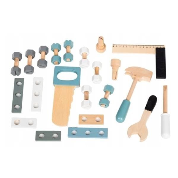 Drvena radionica Sto sa alatom 32 elementa ECO TOYS 1