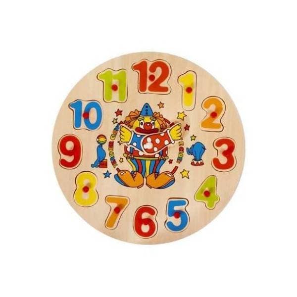 Drvena umetaljska sat Klovn PINO TOYS 0