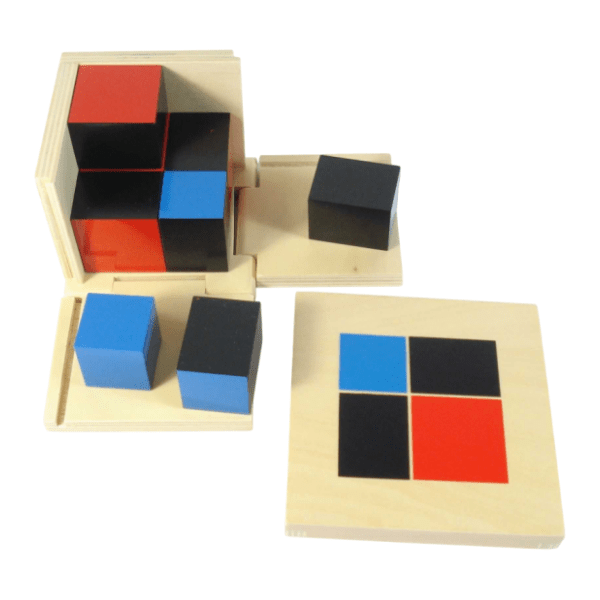 Drvene kocke za slaganje 2x2 MONTESSORI 0