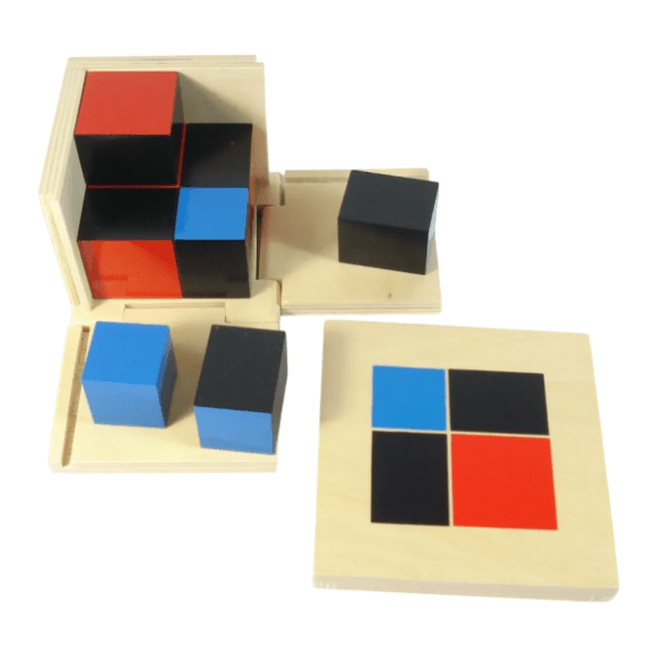 Drvene kocke za slaganje 3x3 MONTESSORI 0