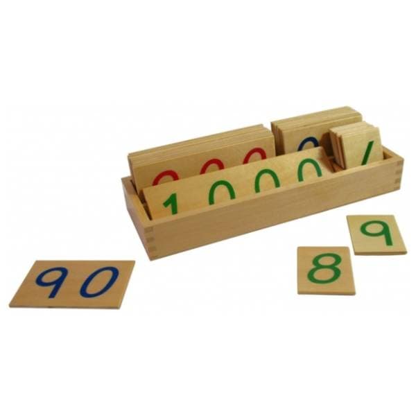 Drvene numeričke pločice MONTESSORI 1-1000 0