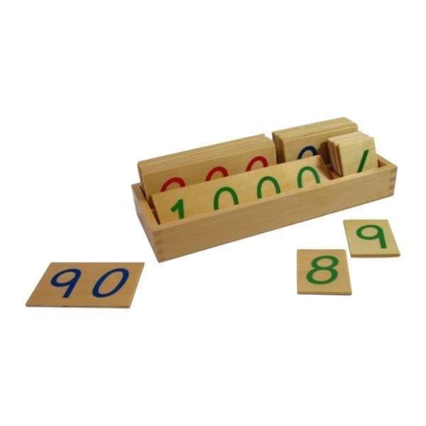 Drvene numeričke pločice MONTESSORI 1-9000 0