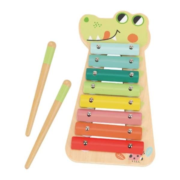 Drveni ksilofon Krokodil 8 tonova TOOKY TOY 1