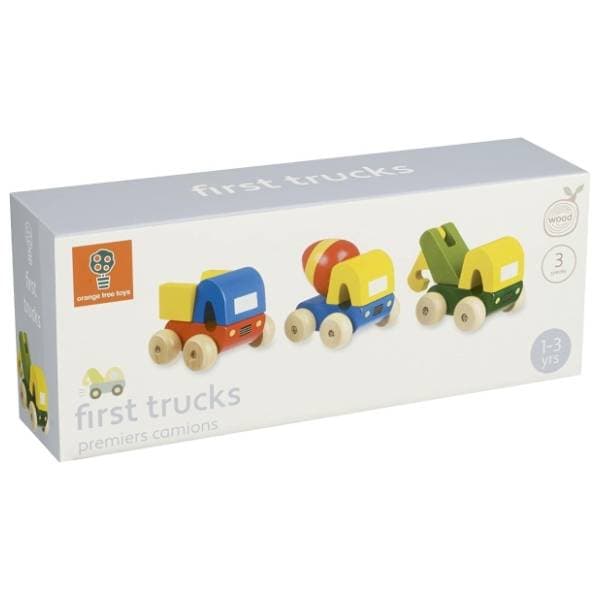 Drveni set vozalica 3 kamiona ORANGE TREE TOYS 0