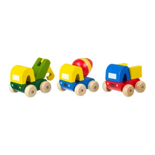 Drveni set vozalica 3 kamiona ORANGE TREE TOYS 1
