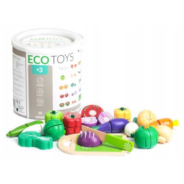 Drveno povrće ECO TOYS 20kom 0