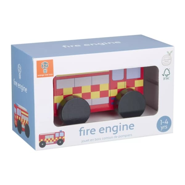 Drveno vozilo Vatrogasac ORANGE TREE TOYS 0